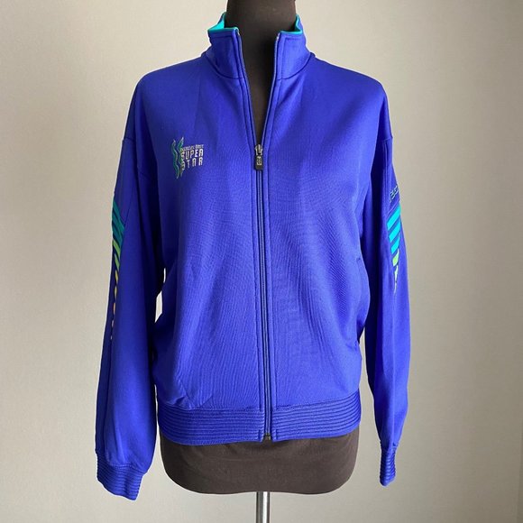 Super Star Other - Super Star Exercise Unit sz M Long sleeve zip 80s VINTAGE athletic jacket